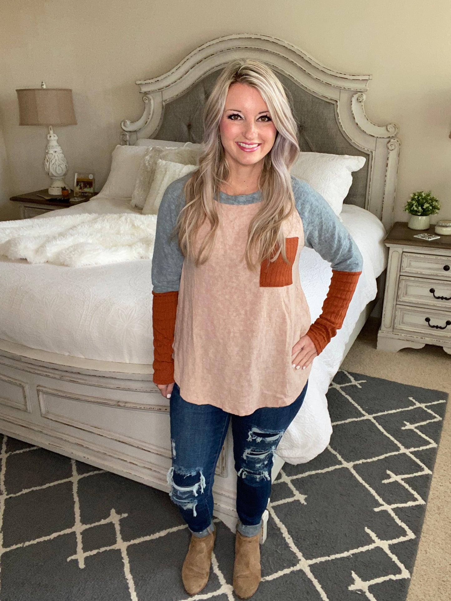 The Age Of Colorblock Top