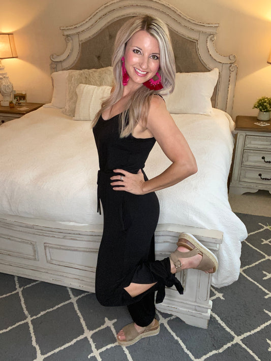 Cool Breeze Jumpsuit In Black