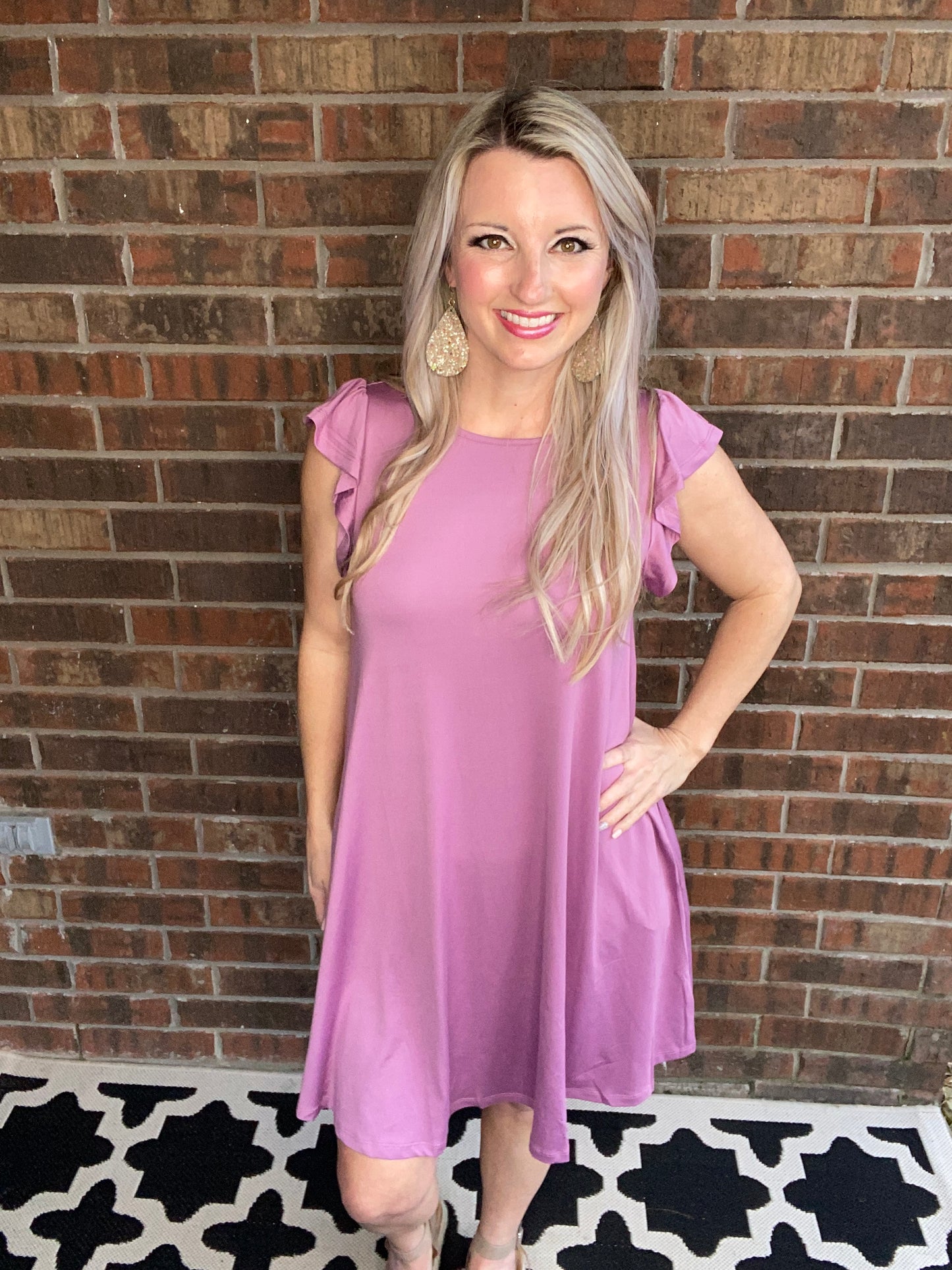 No Worries Dress in Lilac
