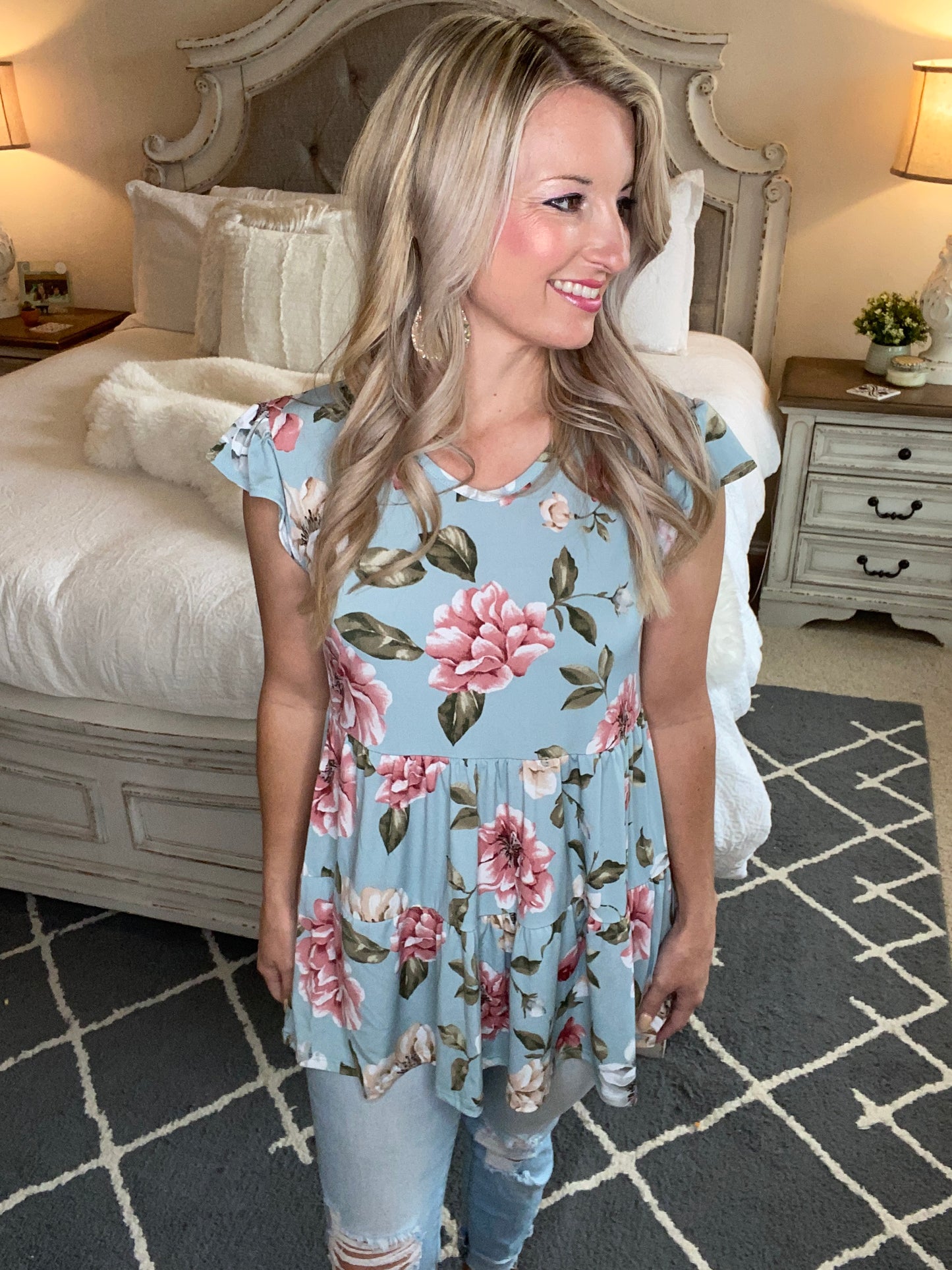 Sweet Sage Floral Top