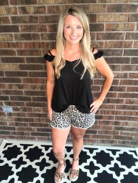 Summer Nights Leopard Print Shorts