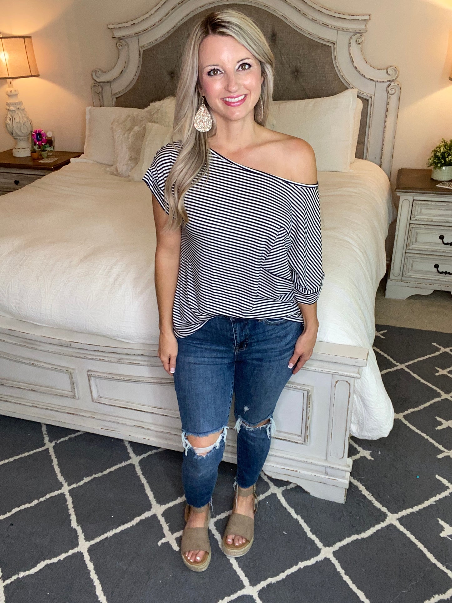 The Boardwalk Top in Navy