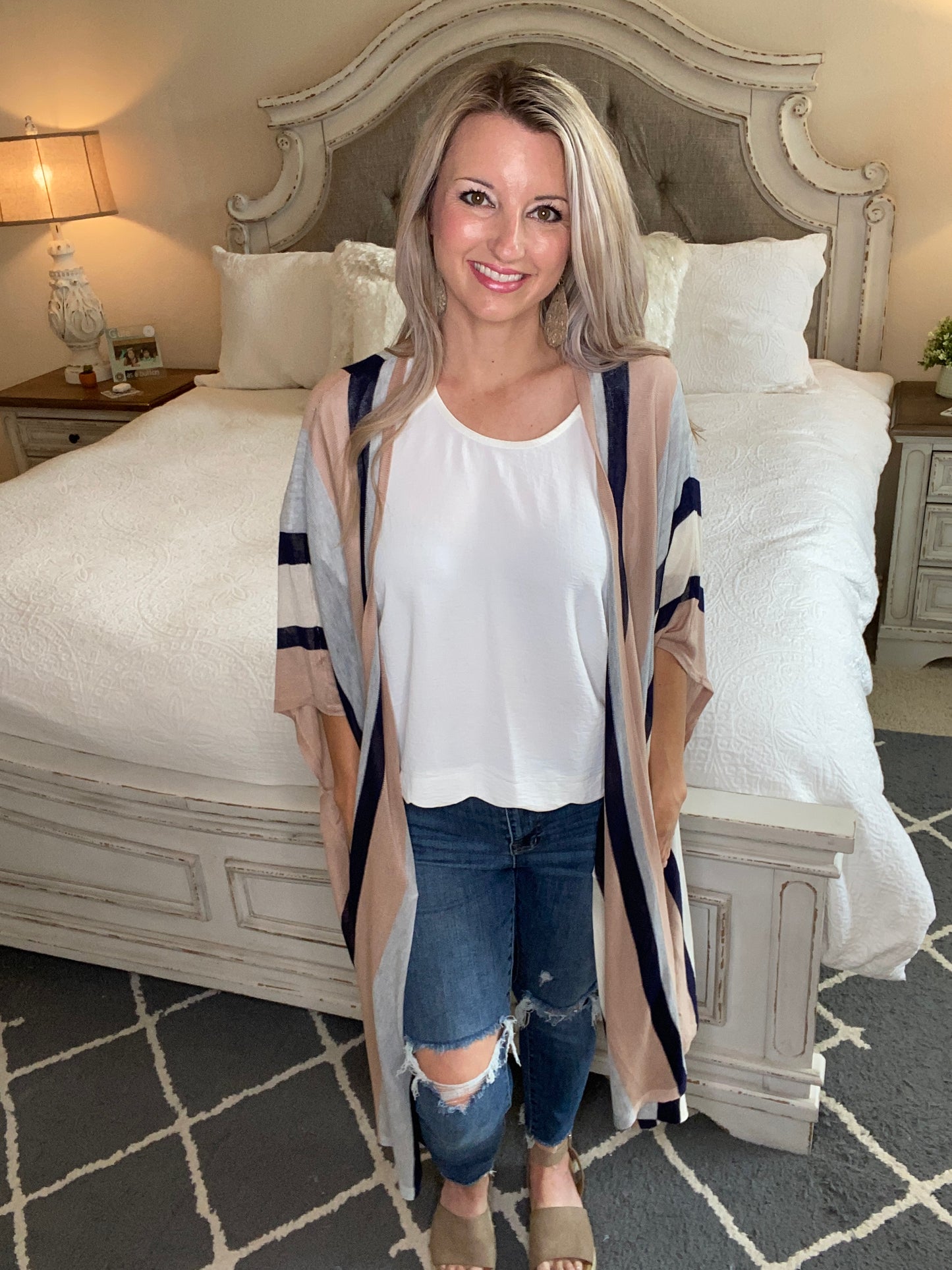 The Addison Striped Cardigan