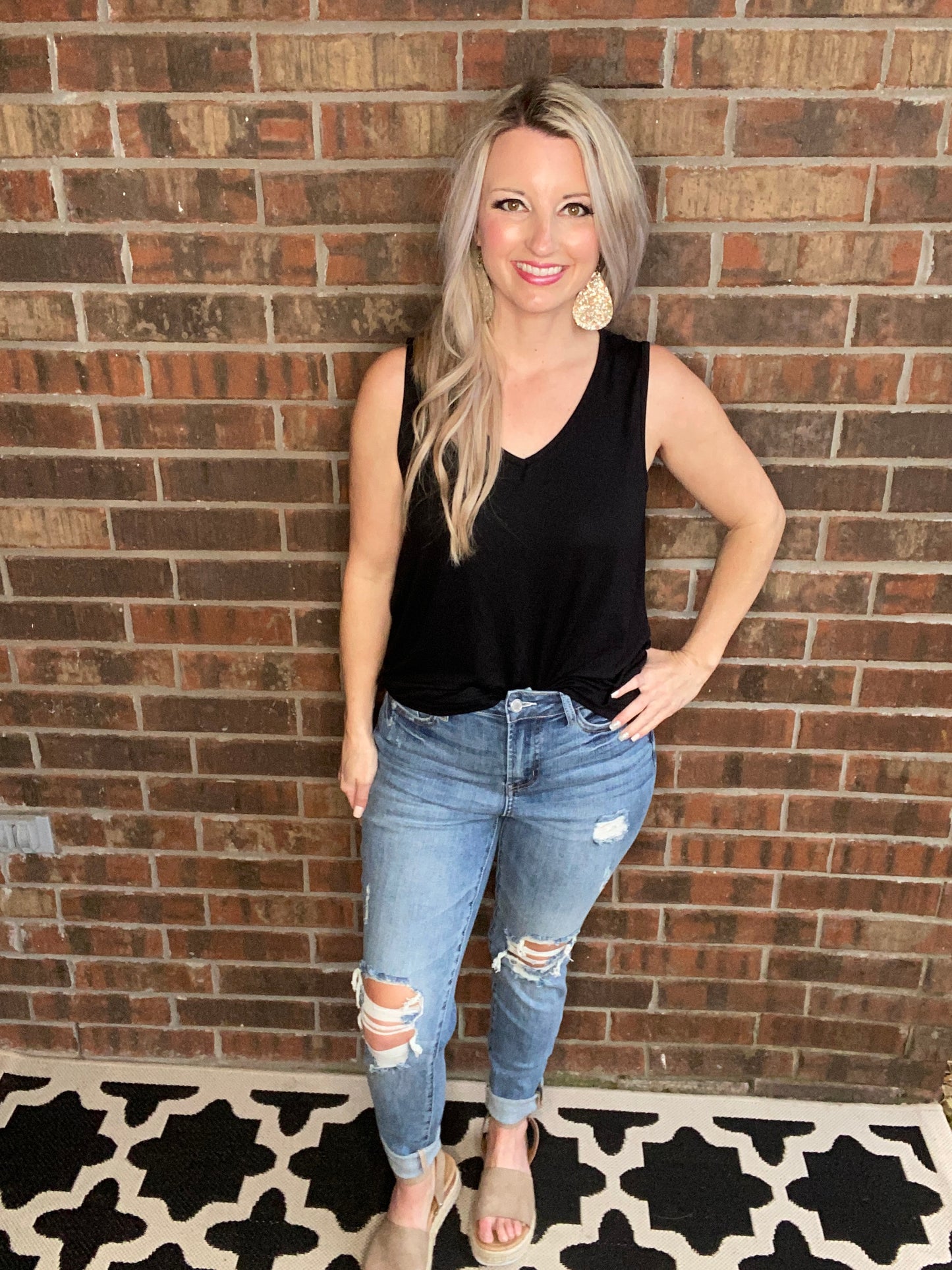 Just At The Knee Jeans