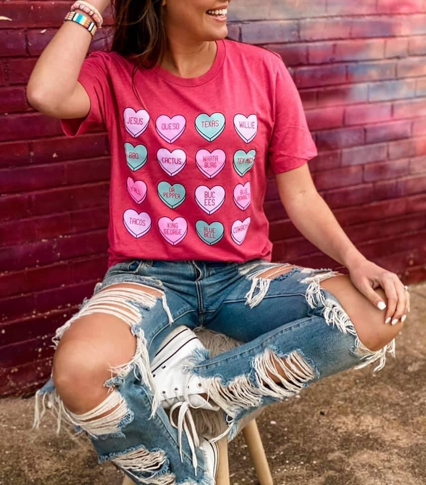 Texas Hearts Tee