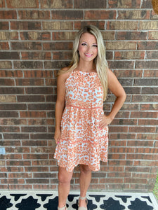 Spotty Coverage Tiered Dress