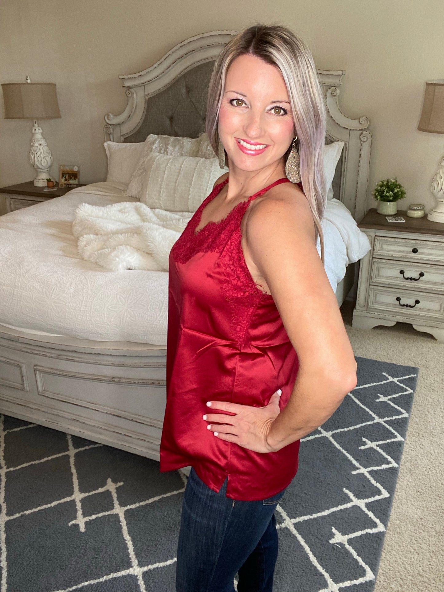 Roses and Satin Tank