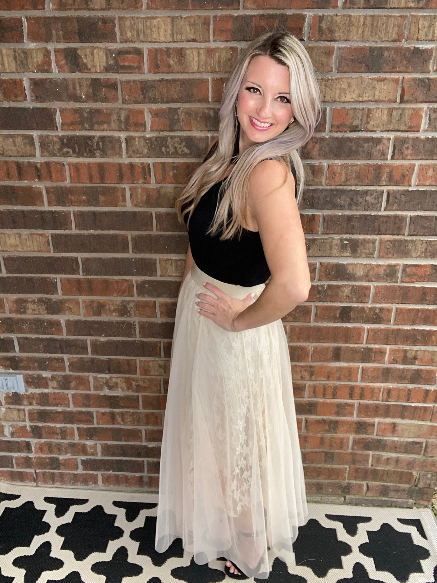 Layered In Lace Skirt