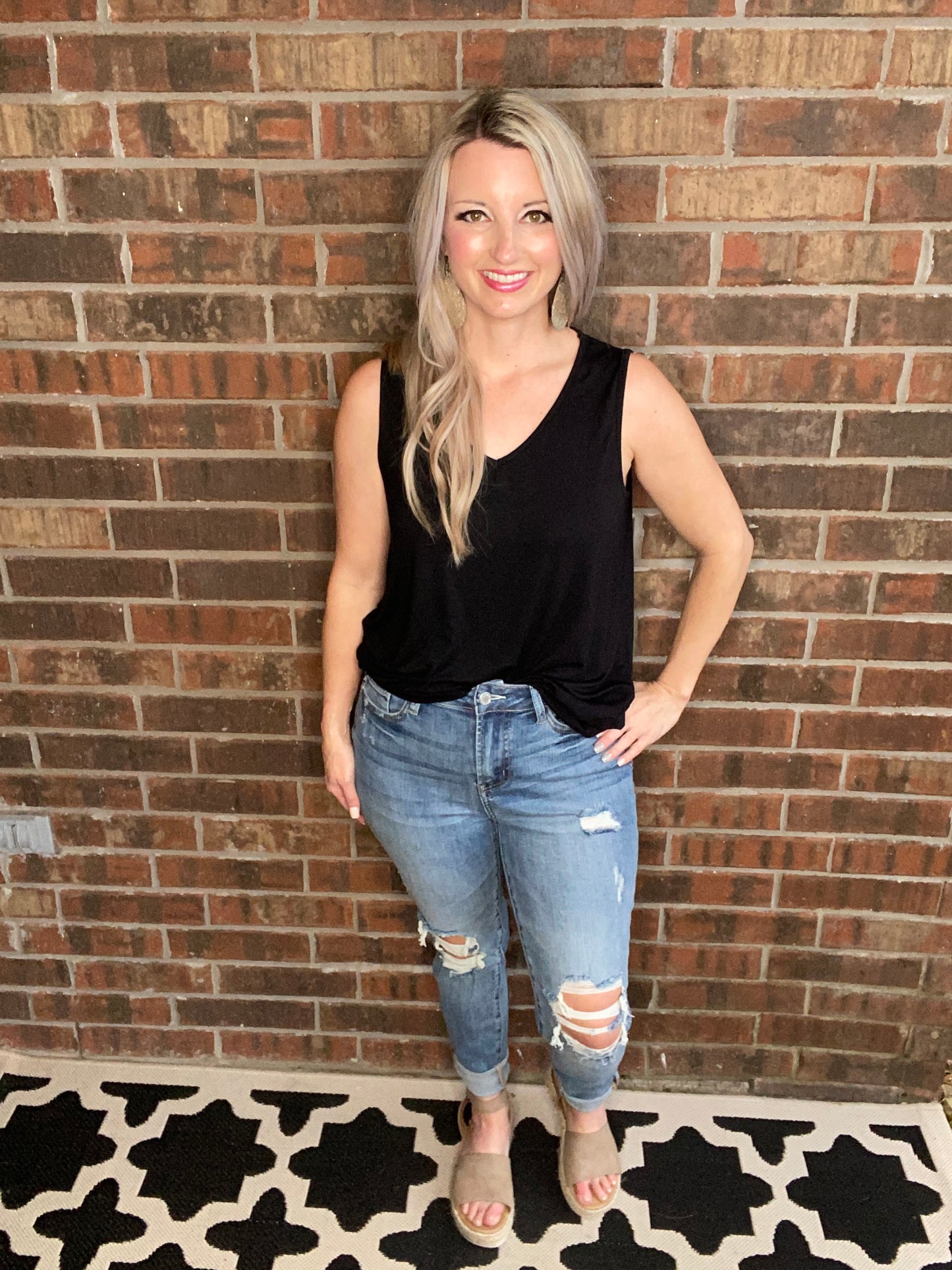 Just At The Knee Jeans