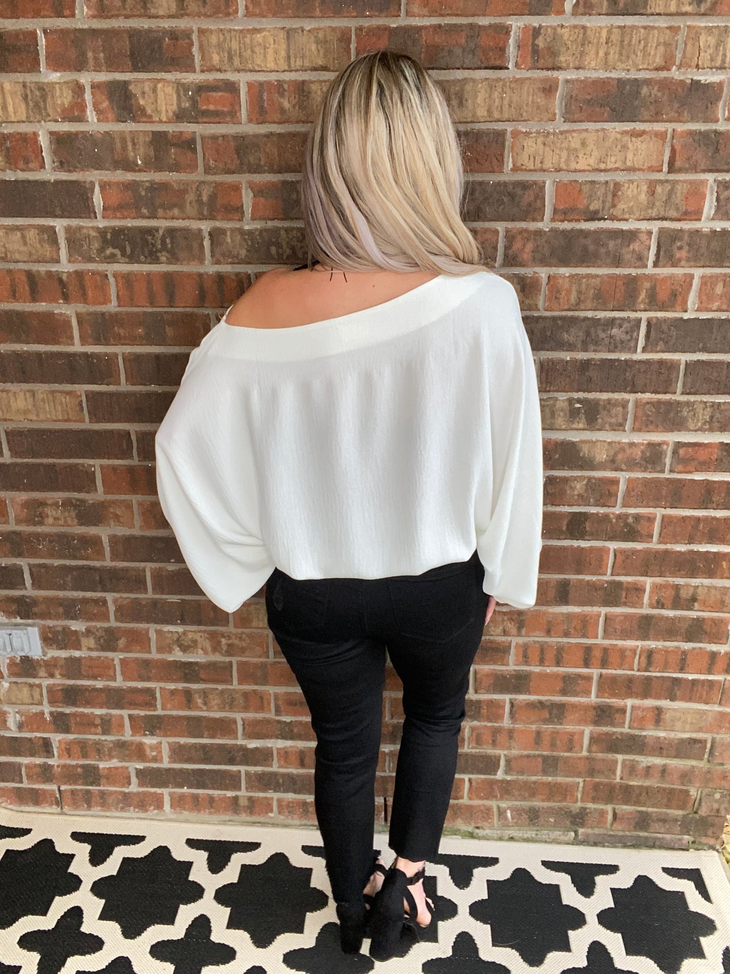 Off My Shoulder, Off My Mind Blouse
