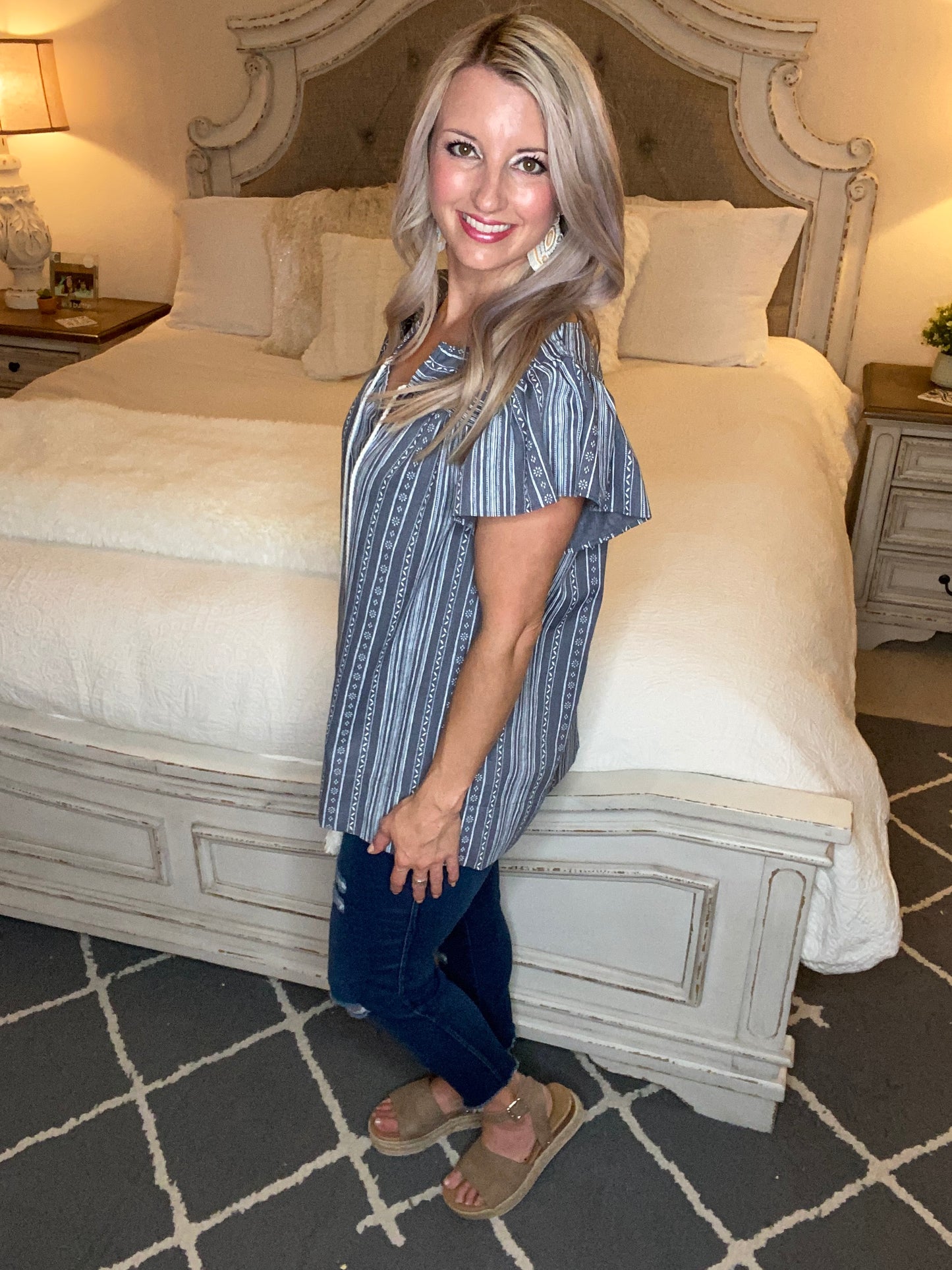 Classic Printed Blouse