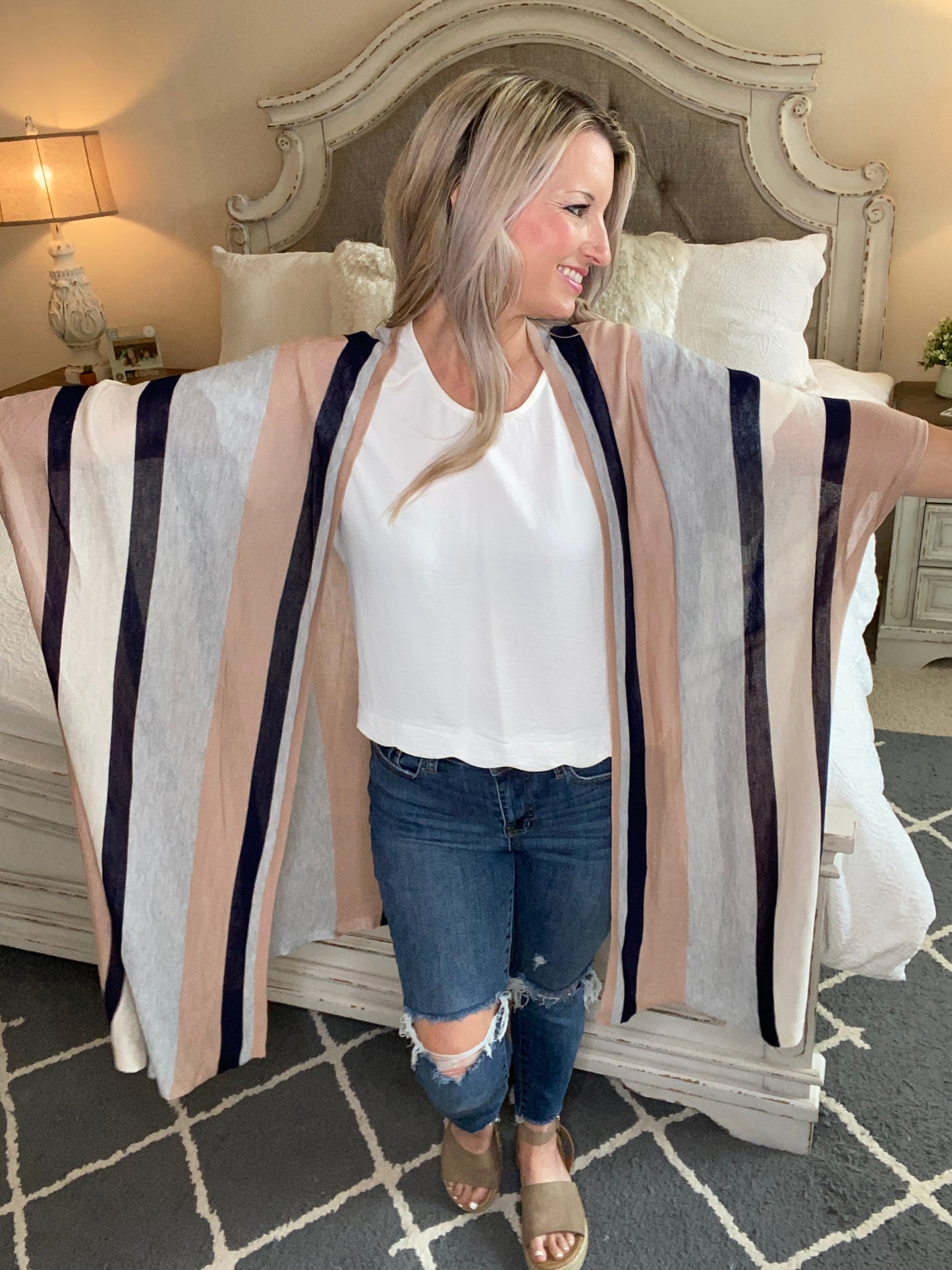 The Addison Striped Cardigan