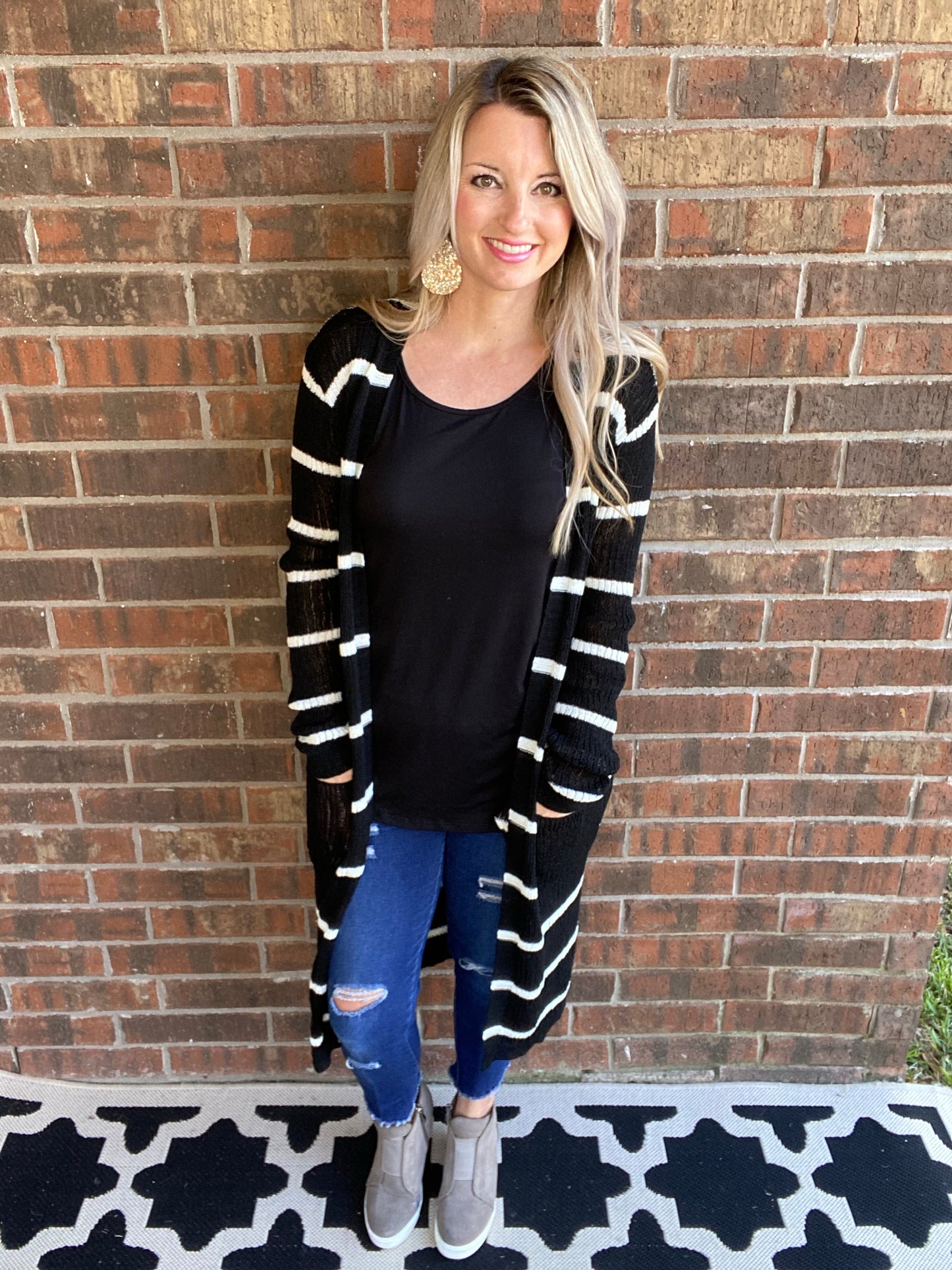 The Janessa Striped Cardigan