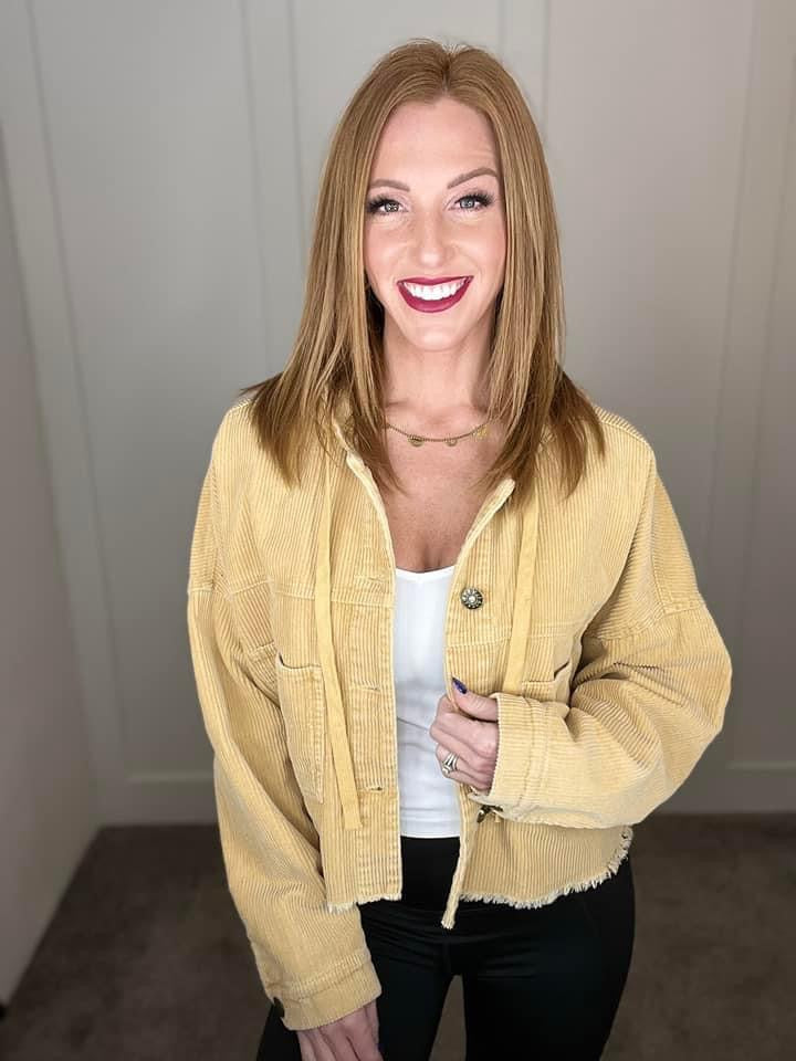 Give Me More Corduroy Jacket in Honey