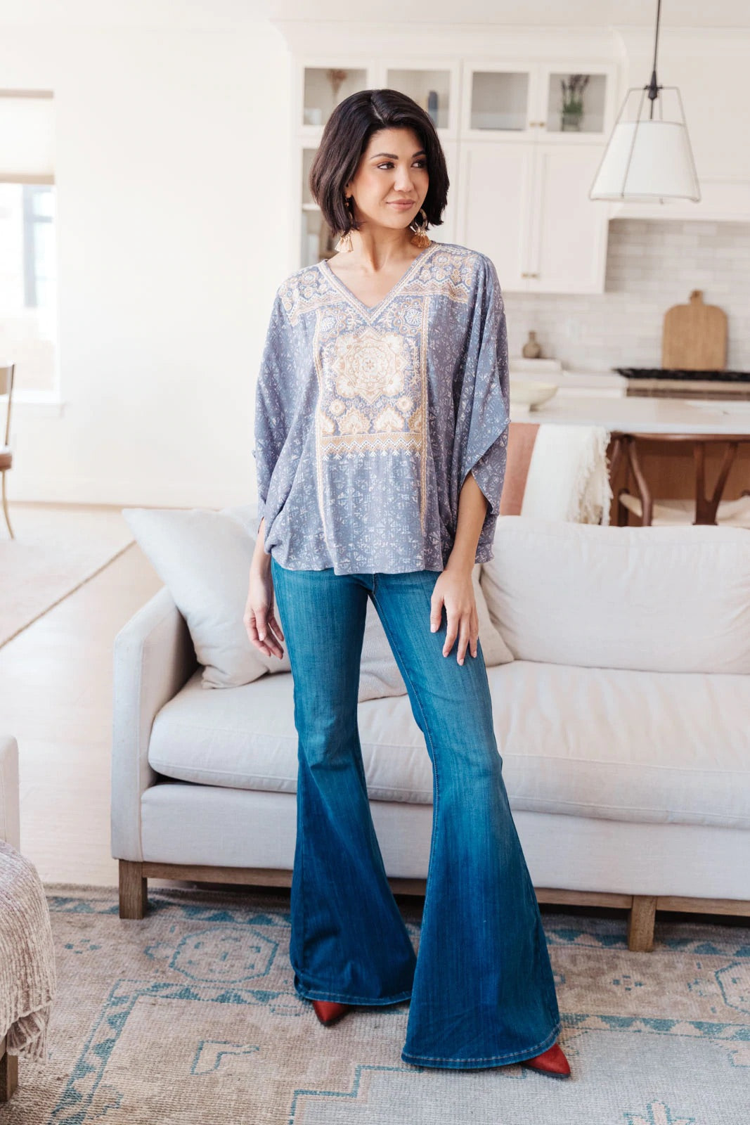 Happy in High Rise Flair Jegging
