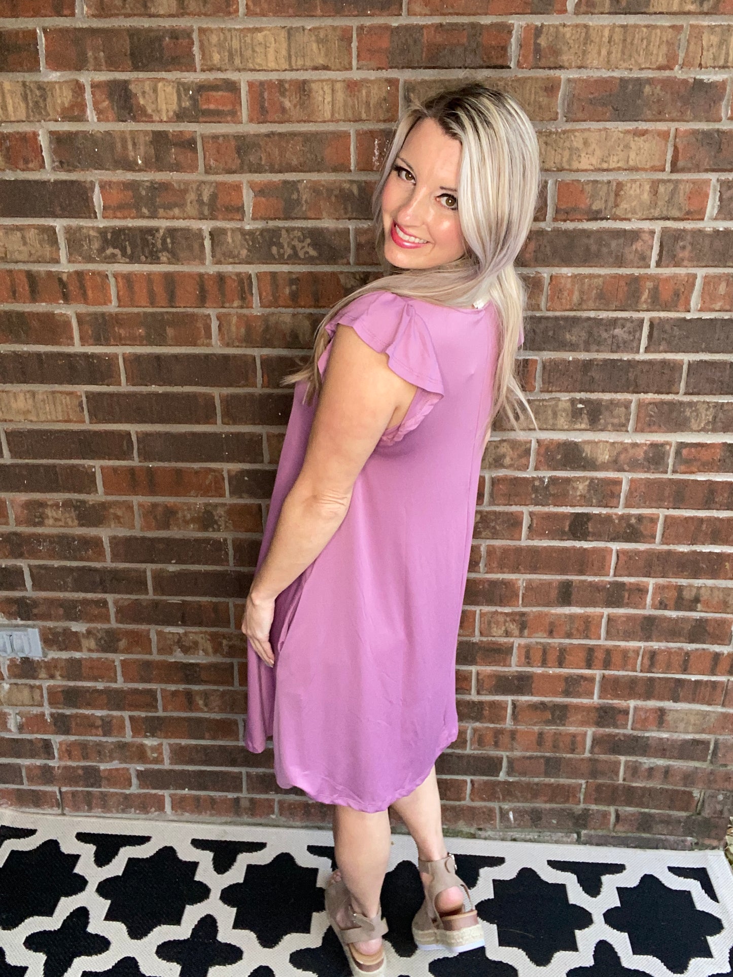 No Worries Dress in Lilac