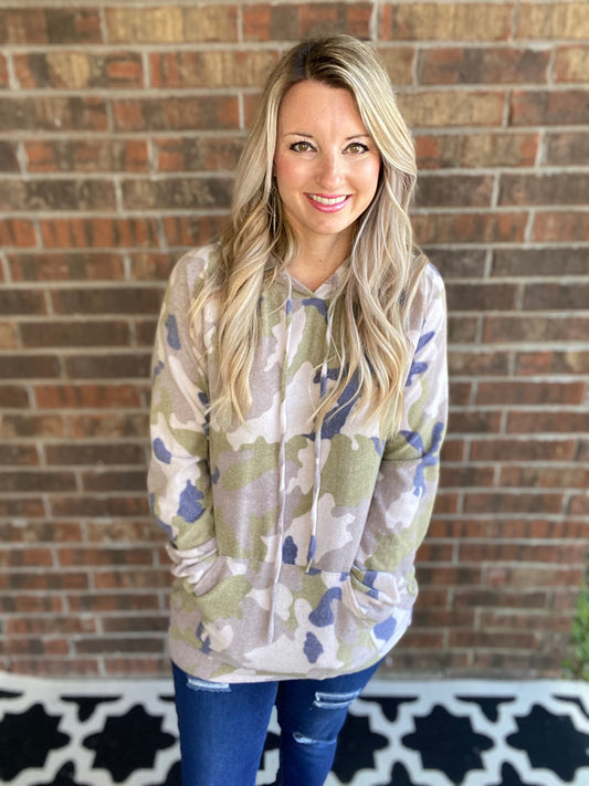 Brushed Camouflage Top
