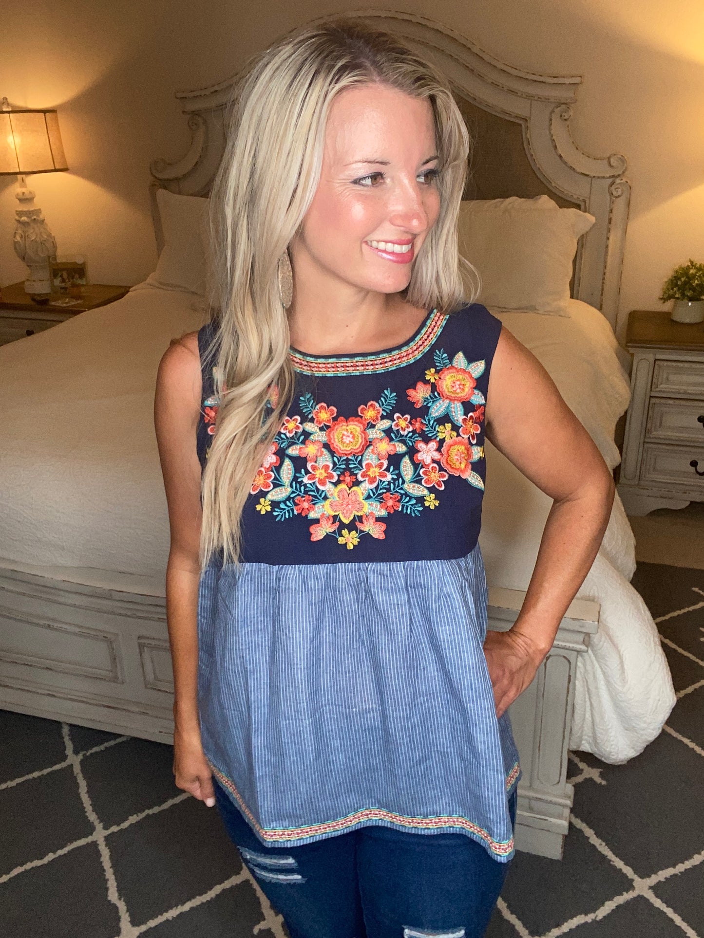 Harmony Top in Blue