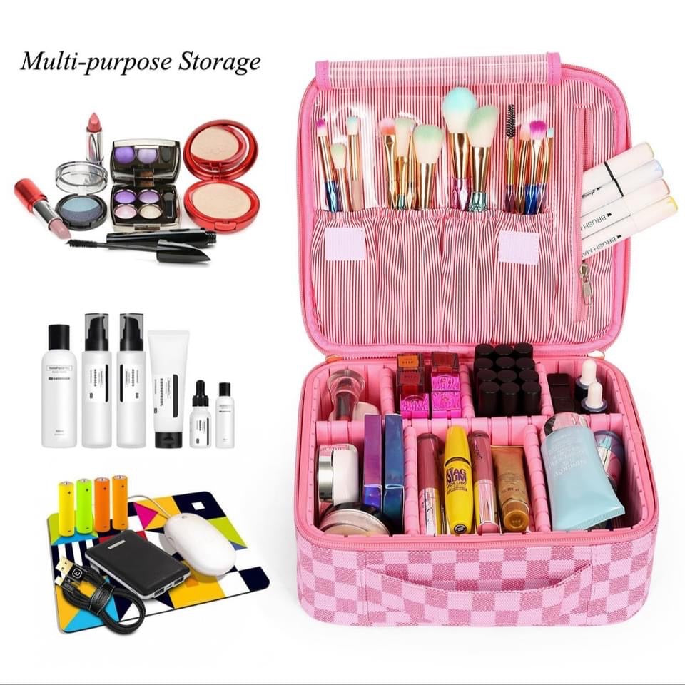 Professional Cosmetics Case with Dividers