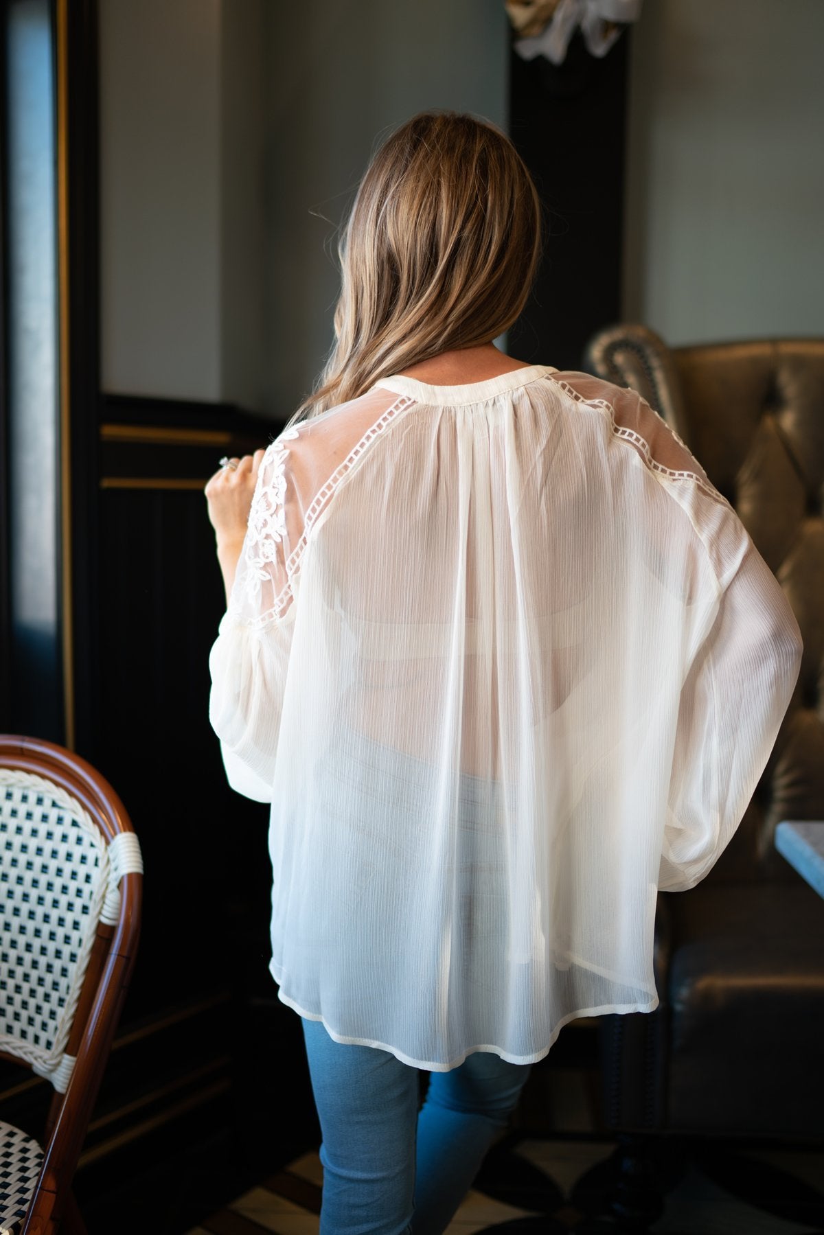 Juliet Lace Top In Cream