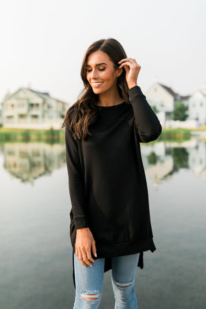 Lazy Day Tunic In Black