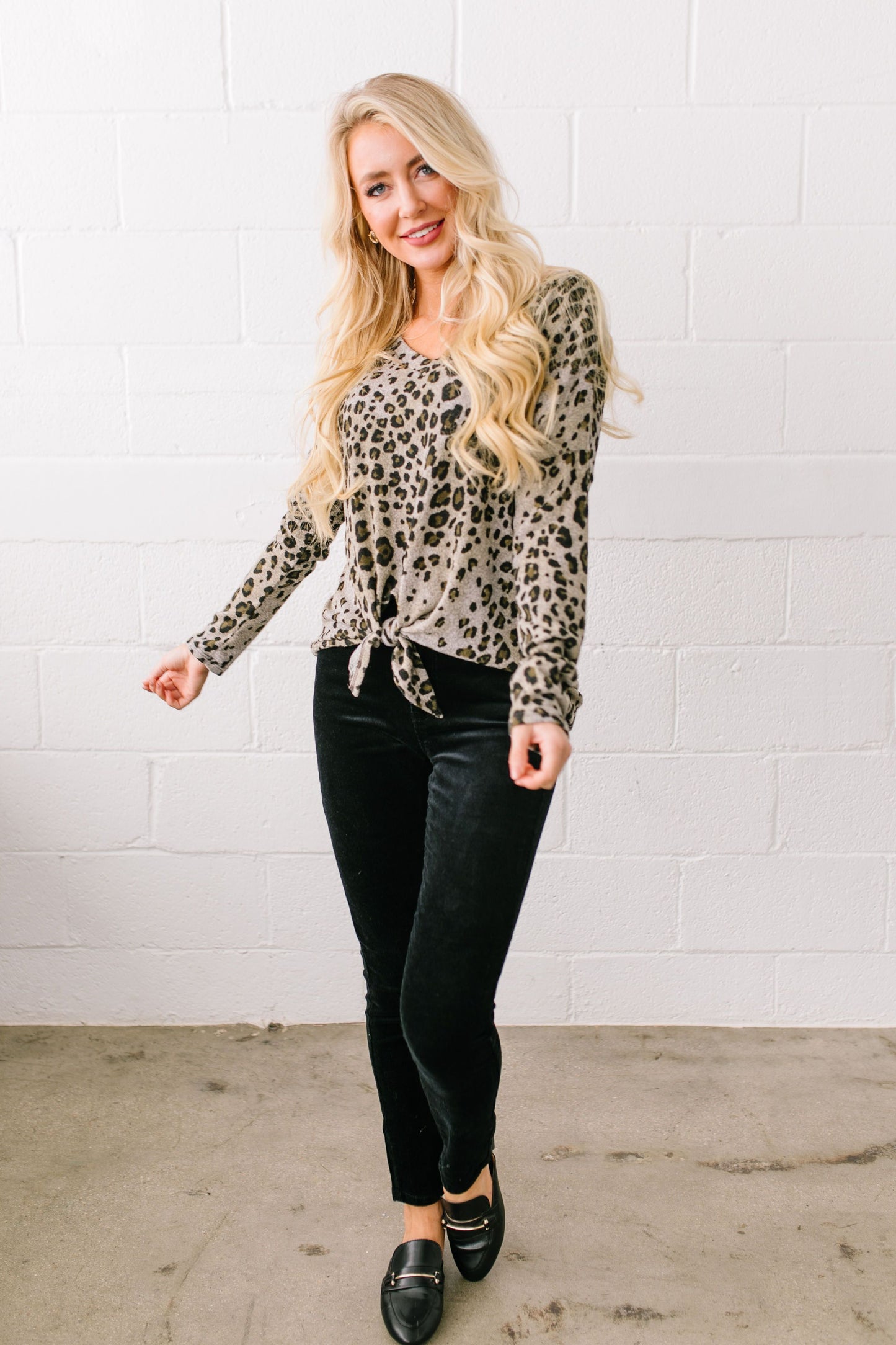 Leapin' Leopard Top - ALL SALES FINAL