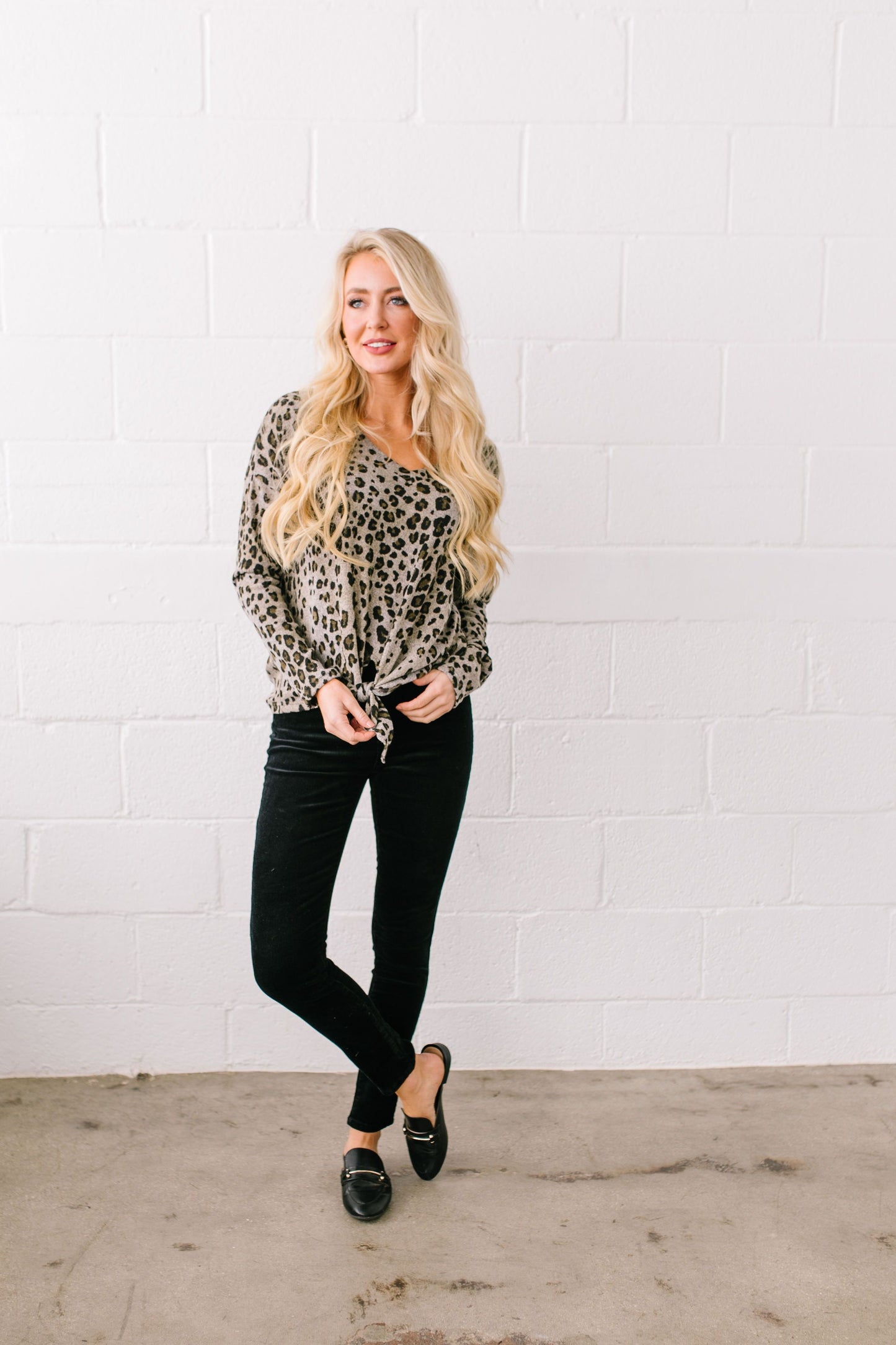 Leapin' Leopard Top - ALL SALES FINAL