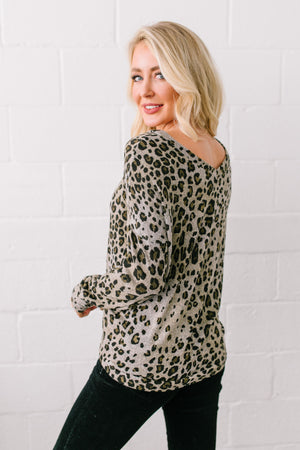 Leapin' Leopard Top - ALL SALES FINAL