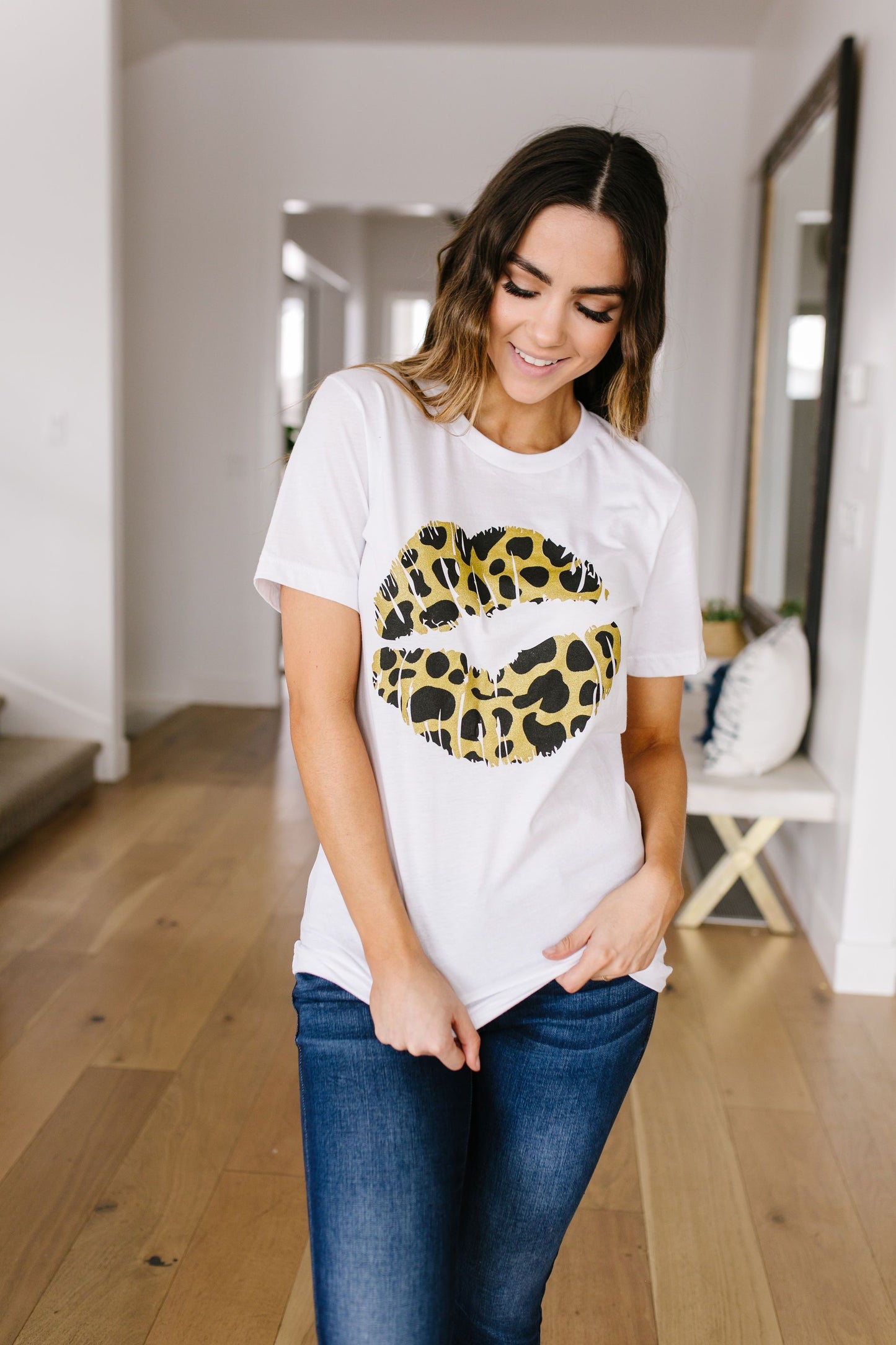 Leopard Lips Graphic Tee