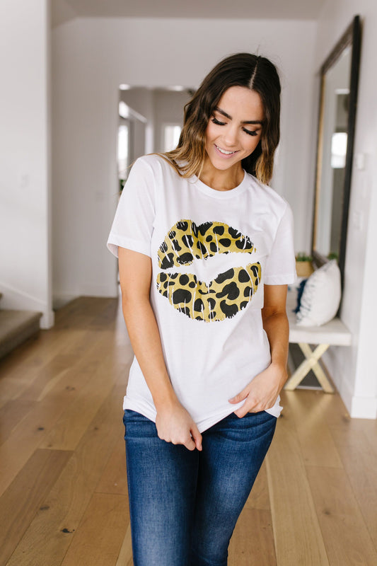 Leopard Lips Graphic Tee