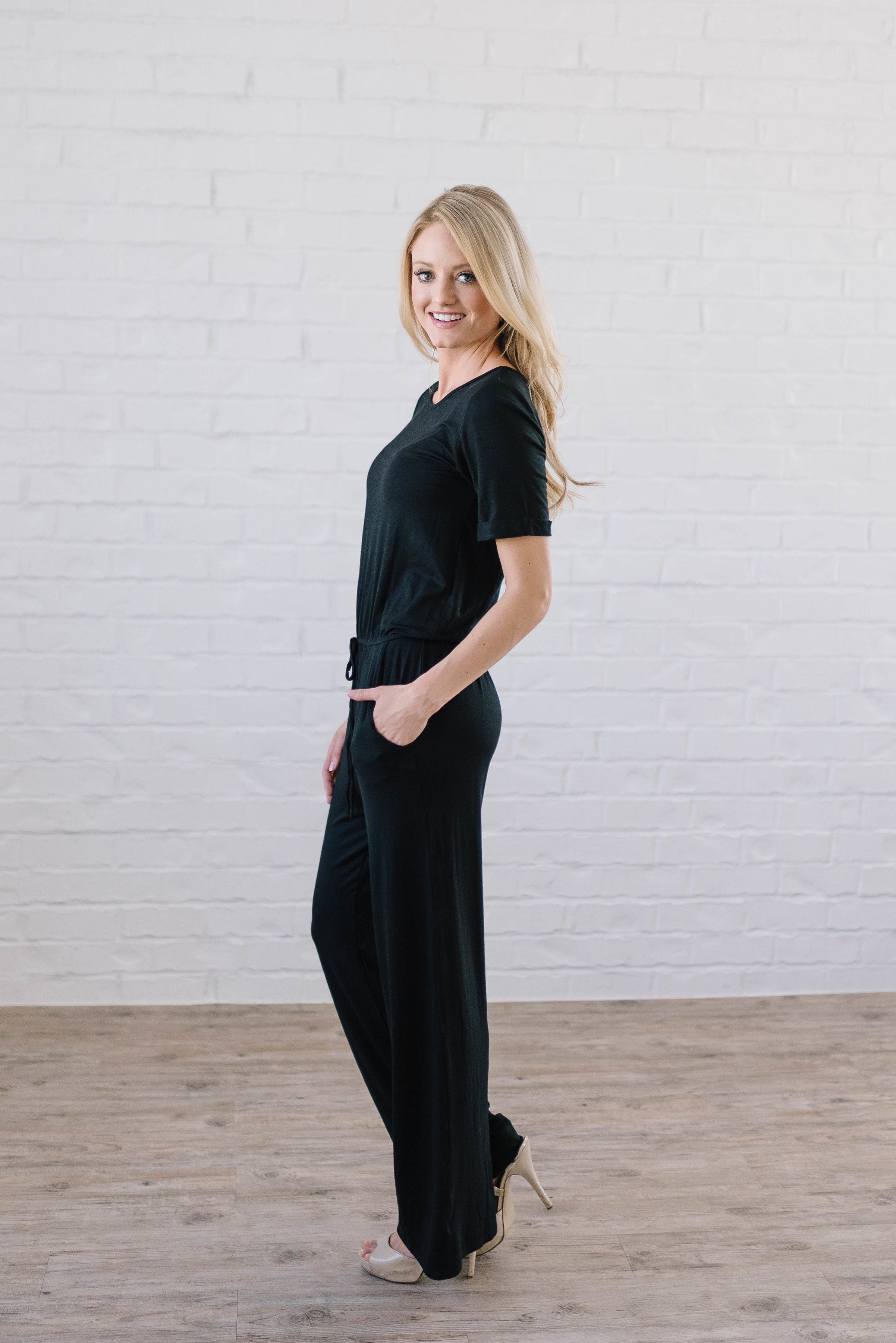 Life Is Good Jumpsuit In Black