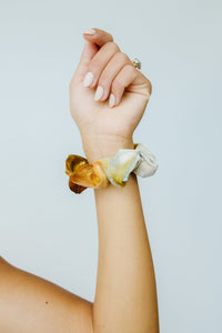 Life Saver Velvet Scrunchie In Sage