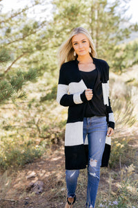 Look To The Cardigan In Black + White