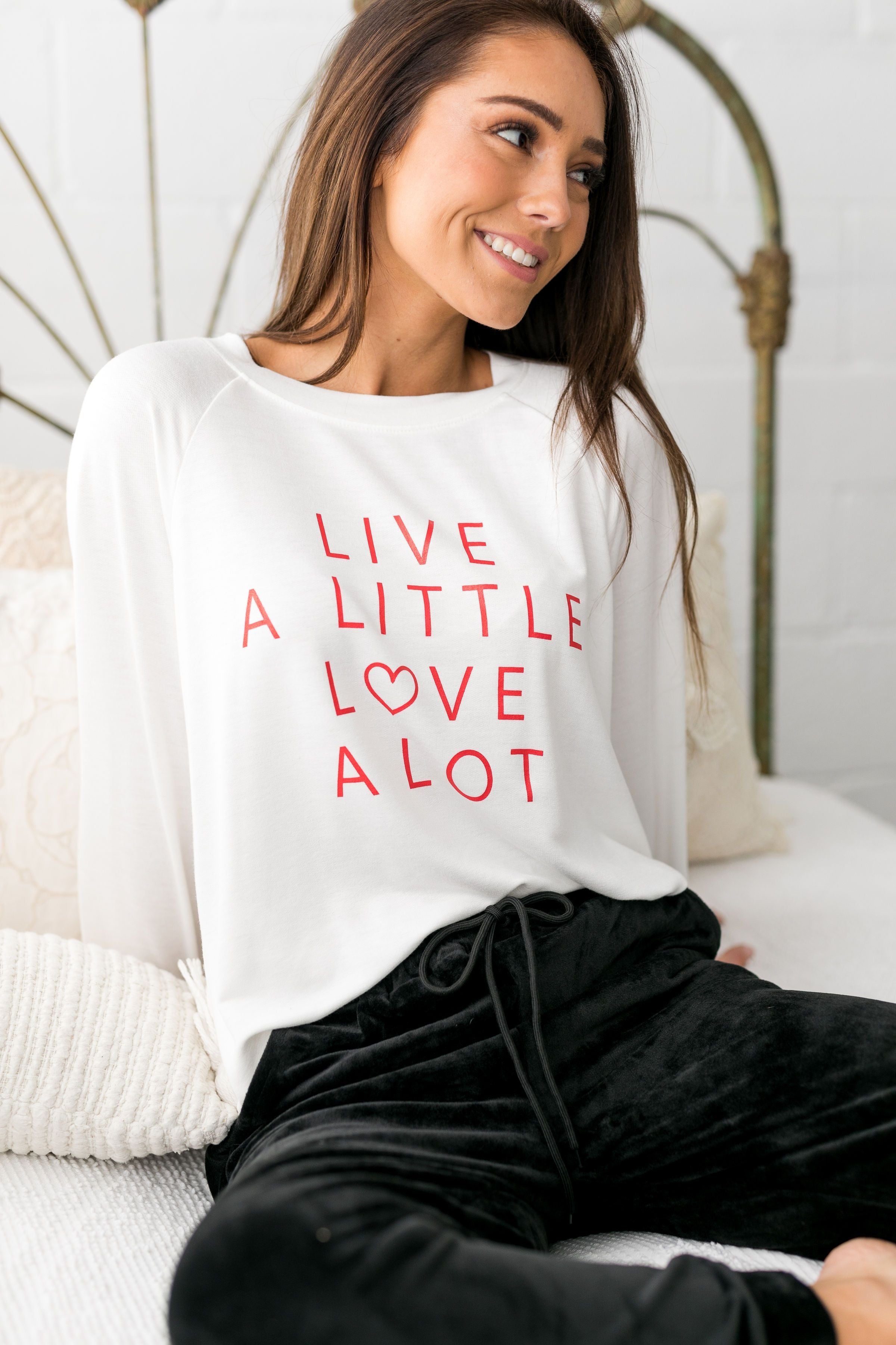 Lots Of Love Graphic Tee In White