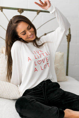 Lots Of Love Graphic Tee In White