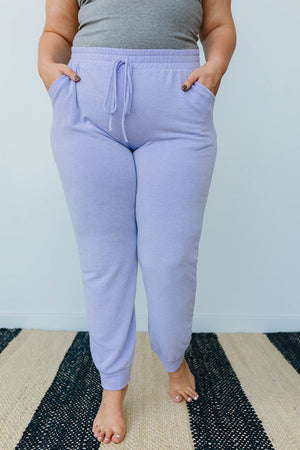 Lounging In Color Joggers In Lavender
