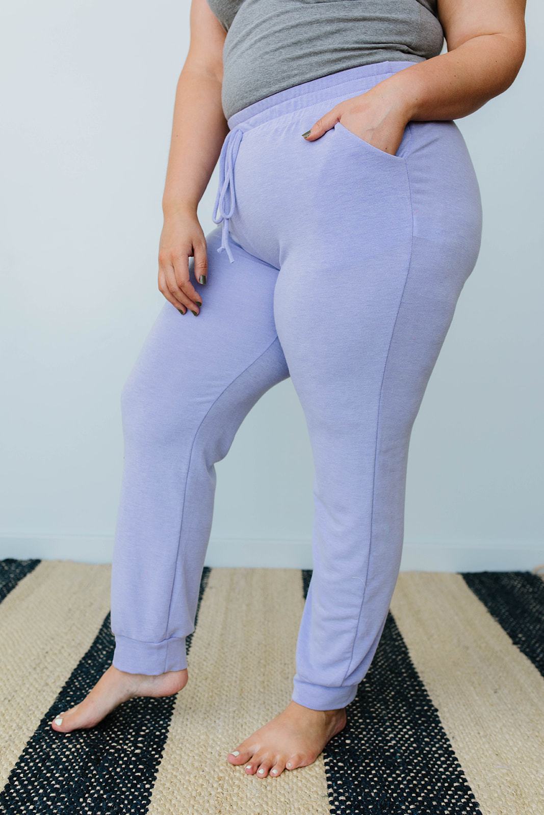 Lounging In Color Joggers In Lavender