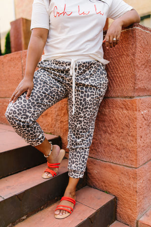 Lounging Leopard Joggers