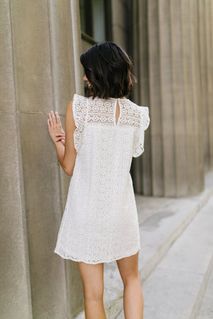 Lovely Lace Overlay In Ivory