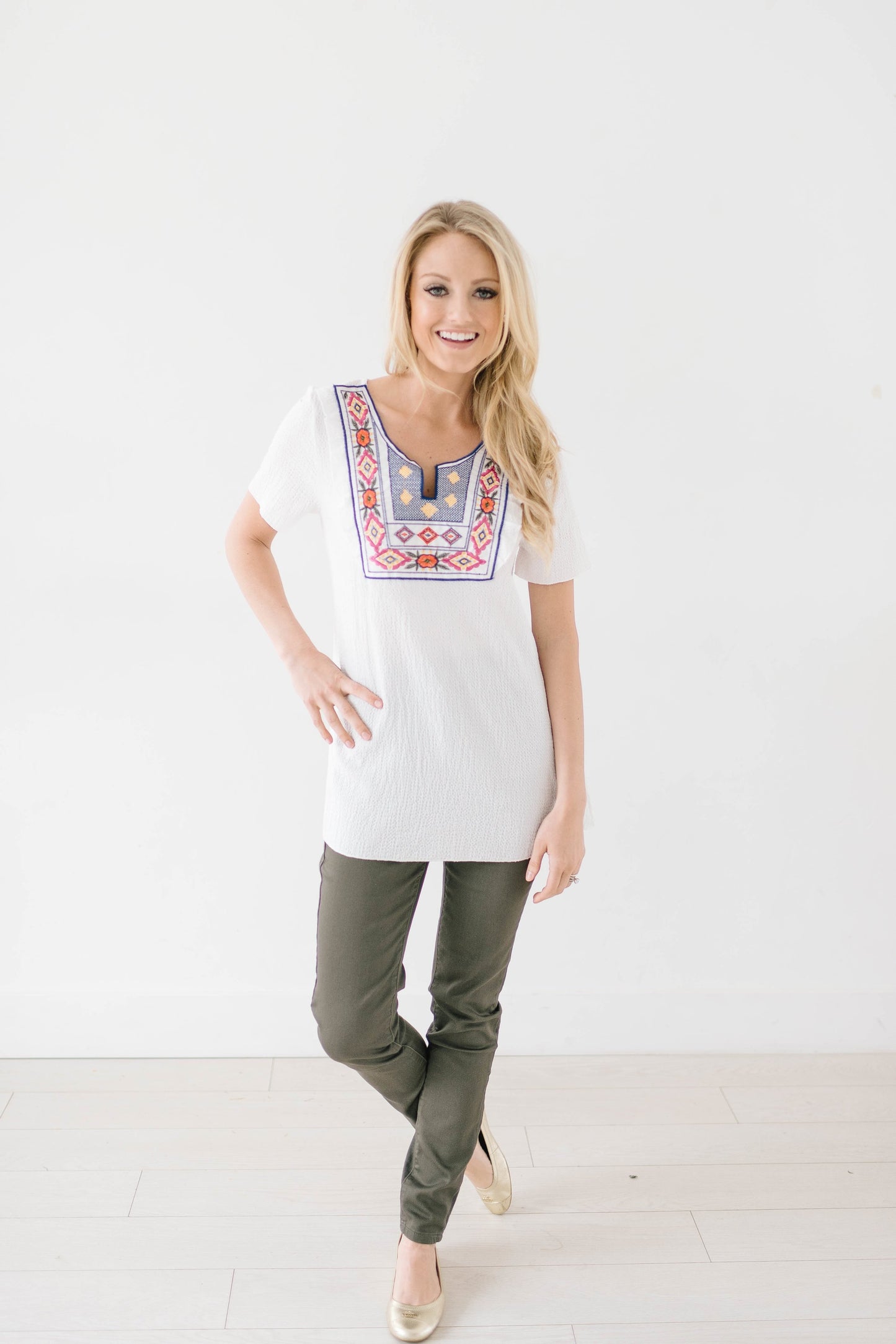 Maria Embroidered Top