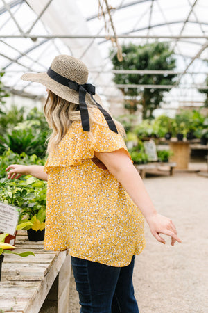 Marigold Ruffled Blouse