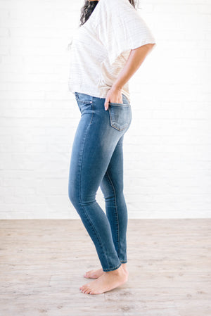 Medium Wash Denim High Rise Skinny Jean
