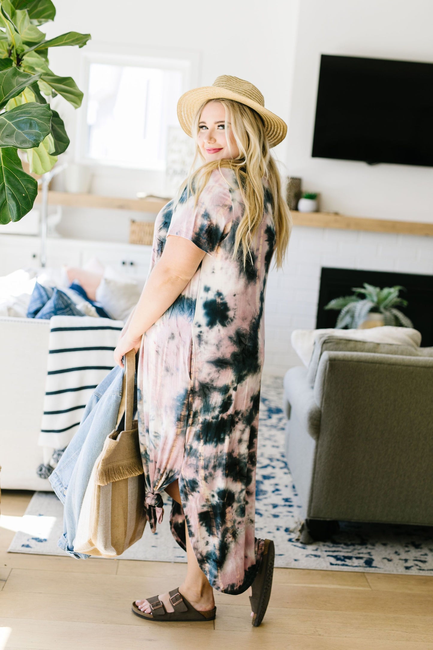 Miami Beach Tie Dye Maxi Dress