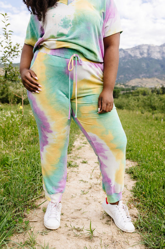 Mint Tie Dye Lounge Joggers