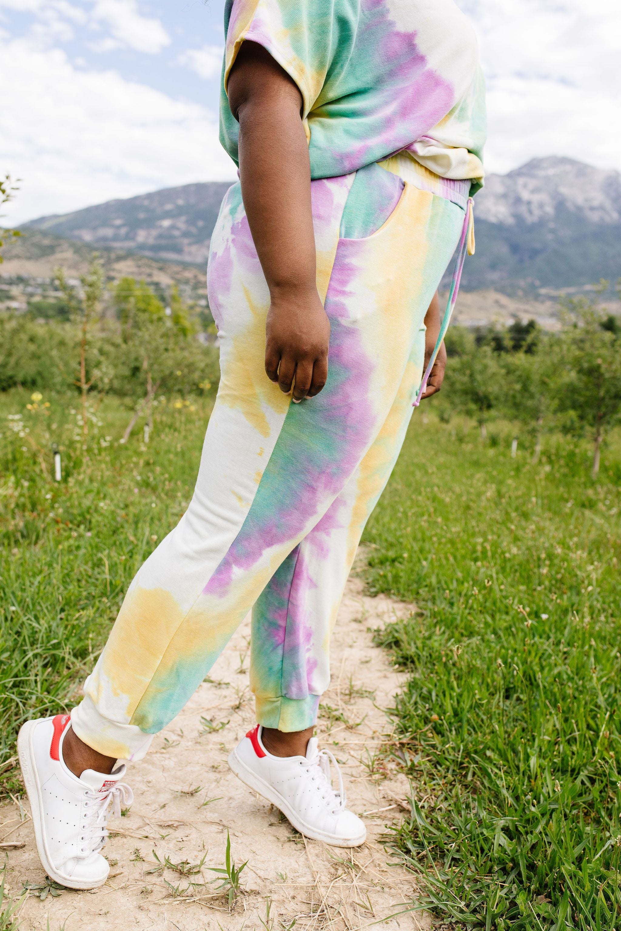 Mint Tie Dye Lounge Joggers