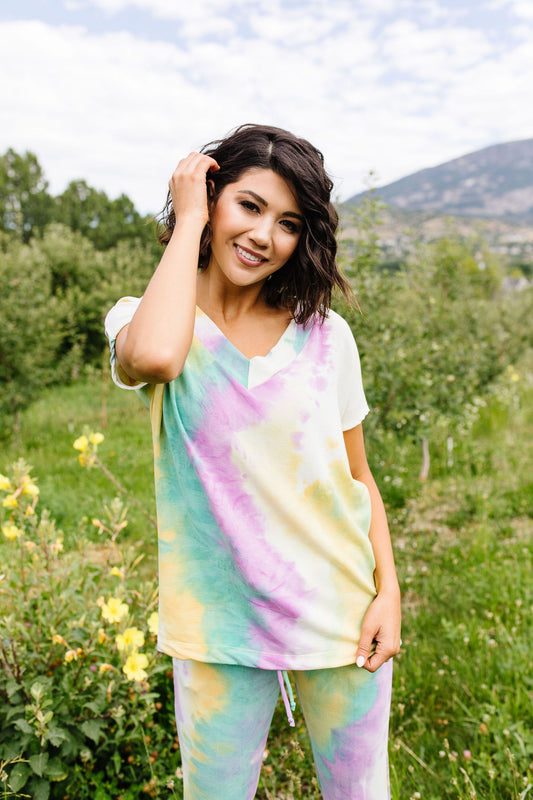 Mint Tie Dye Lounge Top