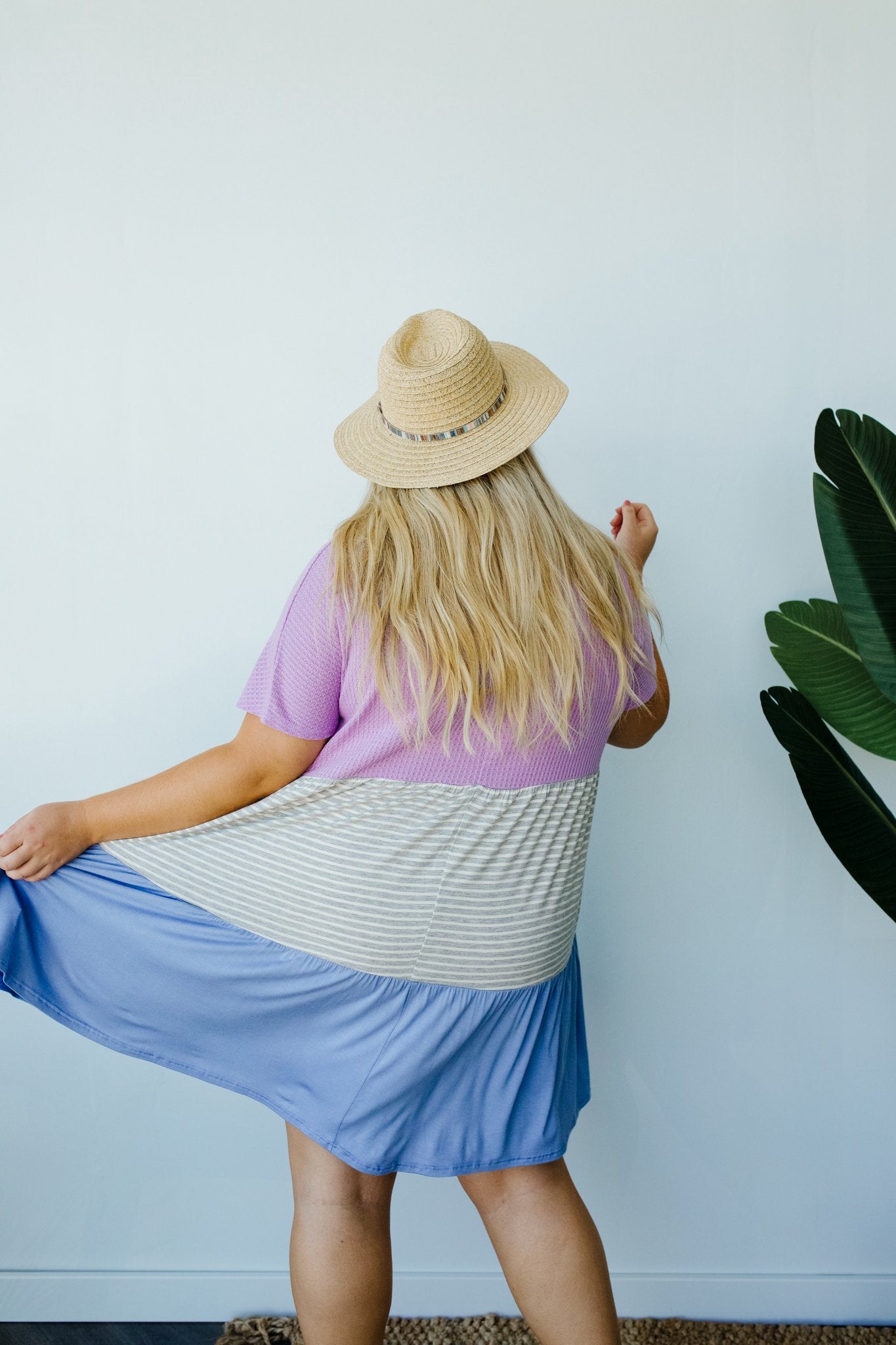 Mix It Up Tiered Colorblock Dress