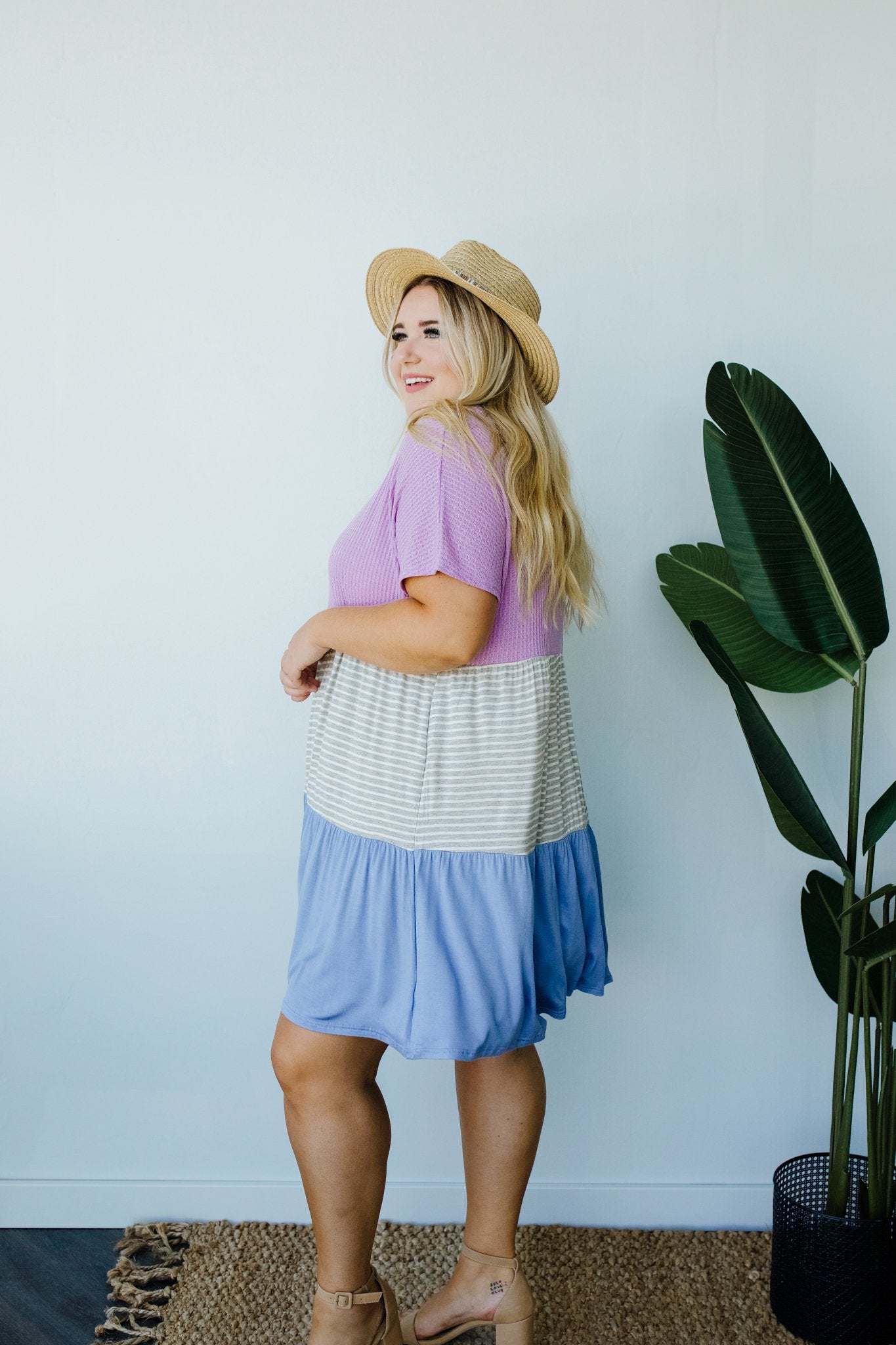 Mix It Up Tiered Colorblock Dress