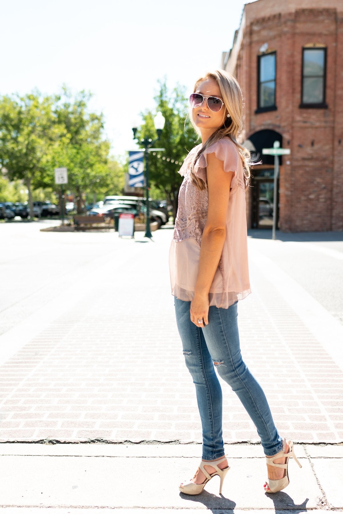 Mocha Love Lace Top