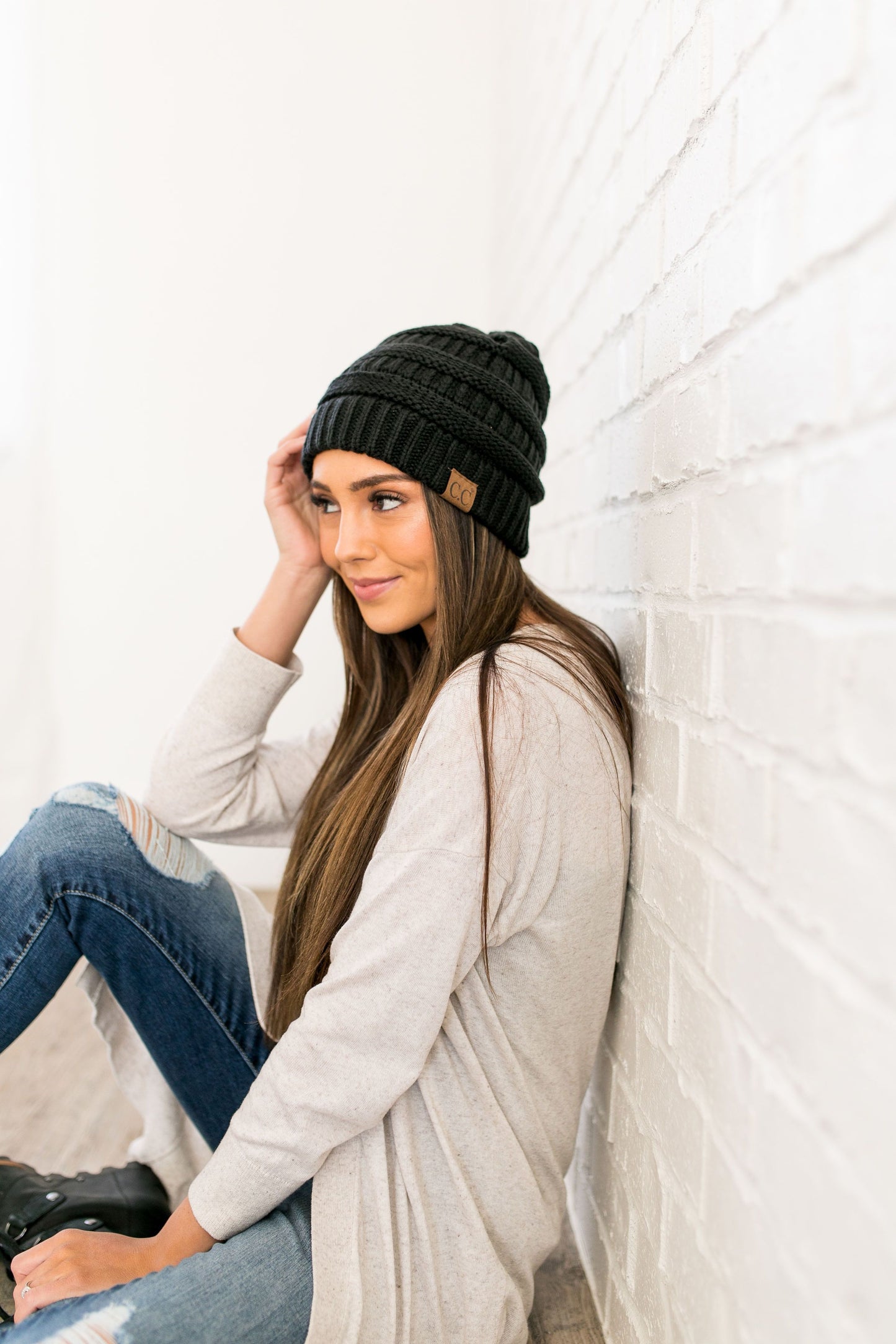 Nifty Knit Beanie In Black